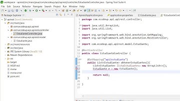 APIREST con Spring Boot  - Implementar un recurso para obtener estudiantes #5