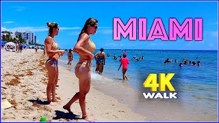 【4K】𝐖𝐀𝐋𝐊 ➜ Fort Lauderdale ☘️ Beach 🇺🇸 USA 🇺🇸 walking tour ! Miami