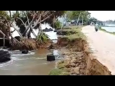 Cuaca Ekstrem Terjang Pantai Pelangi Matang Rayeuk, Aceh Timur