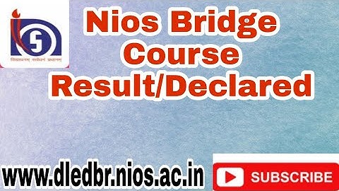 Bridge Course #Results/PDPET Results/Nios
