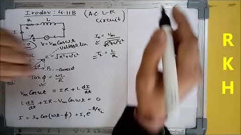 Lecture-16: Irodov problem No. 4.118(One of the most difficult problem of irodov on AC circuit)