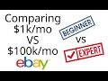 005: $1,000 month vs $100,000 per month eBay store