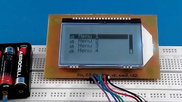 Wyświetlacz ST7565R m2tklib menu