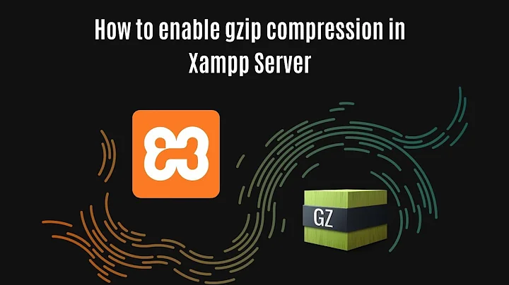 How to enable gzip compression in Xampp Server