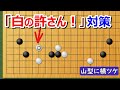 【囲碁講座】山型に横ツケ!白の猛反発型
