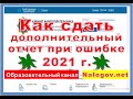 Как исправить ошибку в отчете для ИП? Как сдать дополнительный отчёт