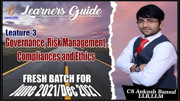 CLASS 3 | GOVERNANCE | CS PROFESSIONAL | NEW SYLLABUS | JUNE 2021 | DECEMBER 2021