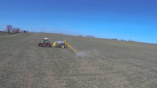 Fendt 828 with Chafer Sentry sprayer filmed by a Gopro 3 black