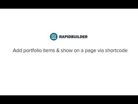 add portfolio and show on page via shortcode