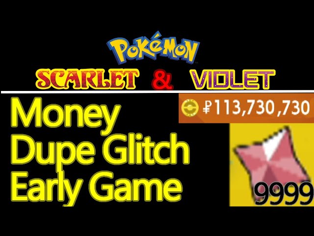 Pokémon Scarlet & Violet cheats, Get infinite money & duplicate items