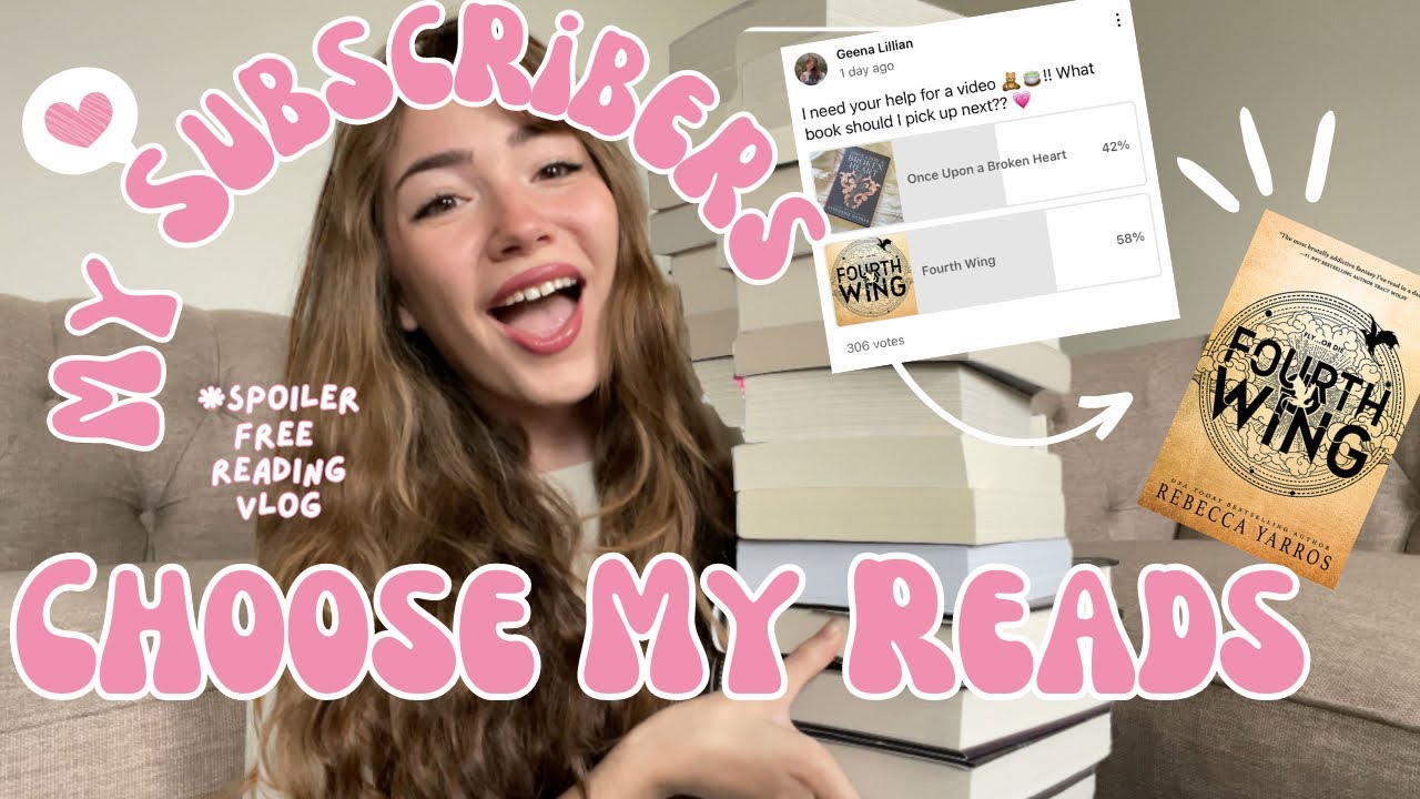 I Let My Subscribers Pick My Next Read! | Spoiler Free Reading Vlog!