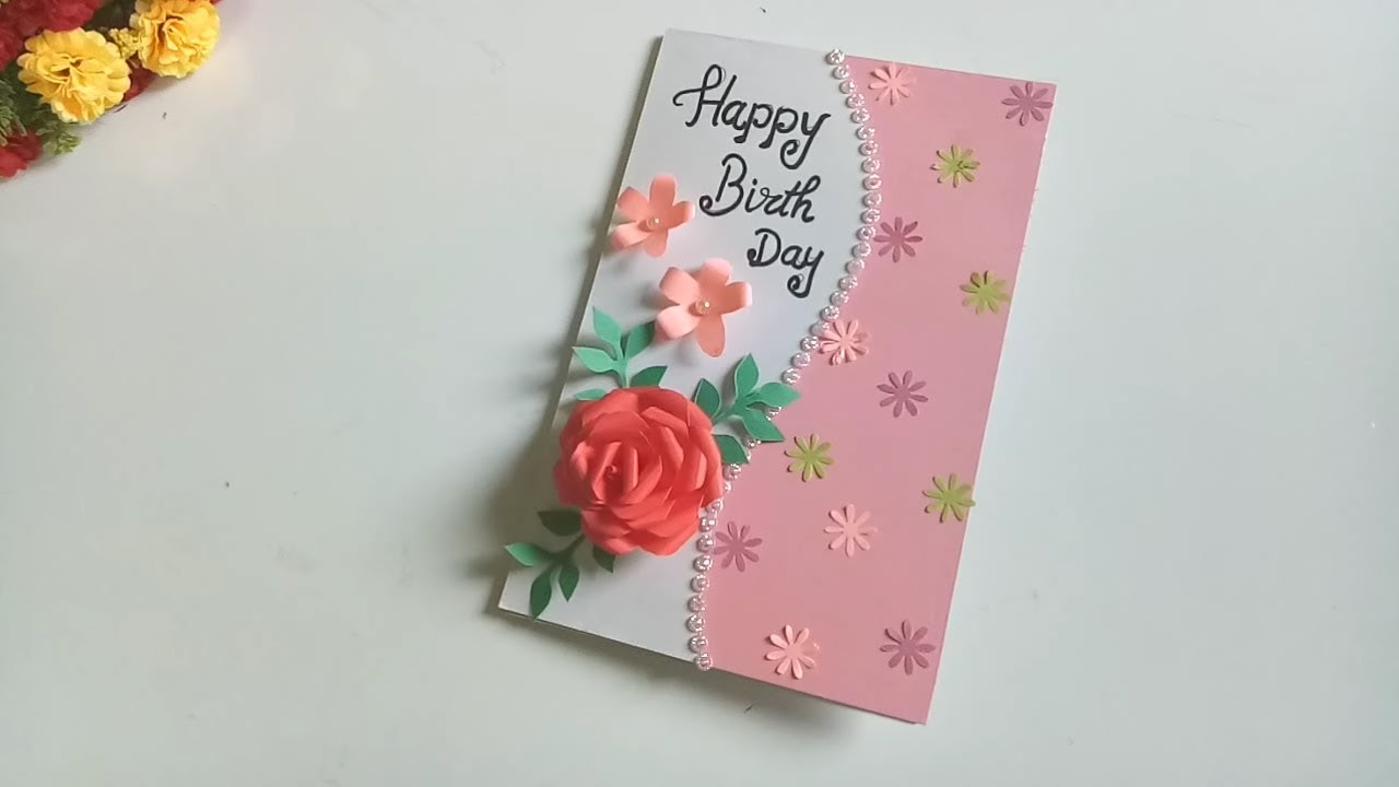 Beautiful Handmade Birthday Card idea -DIY GREETING cards ...