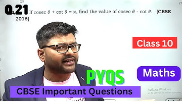 If cosec θ + cot θ = x, find the value of cosec θ - cot θ.