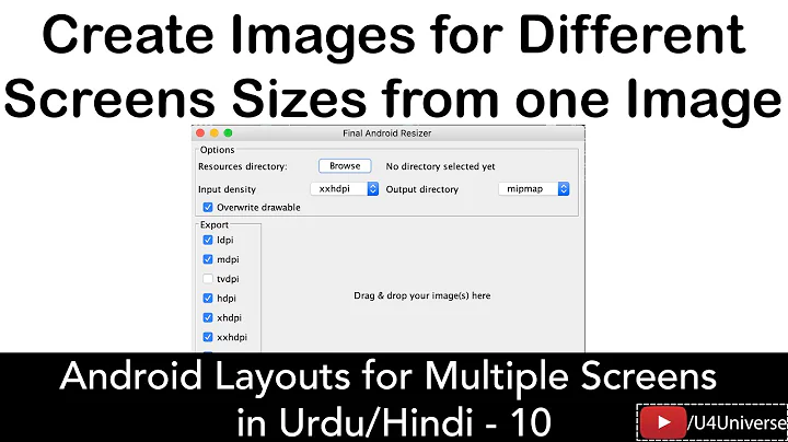 Create Images for Different Screens Sizes from Single Image  | Android Multiple Screen Layout