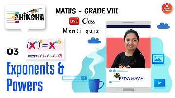 Exponents And Powers L3 | NCERT Class 8 Maths Chapter 12 | Young Wonders | Priya Ma