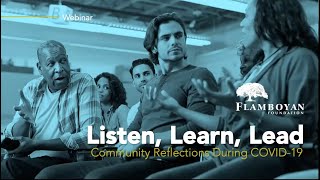 [WEBINAR RECORDING] Listen, Learn, Lead: Community Reflections During COVID-19