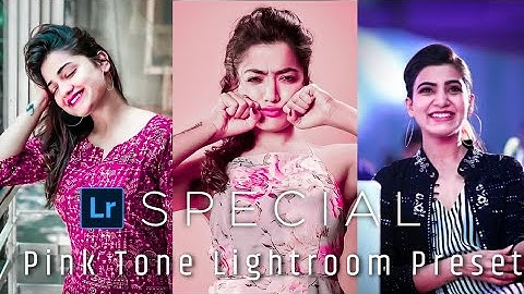 PINK TONE PRESETS - Lightroom Mobile Editing Tutorial | Pink Color Correction Tutorial Lightroom