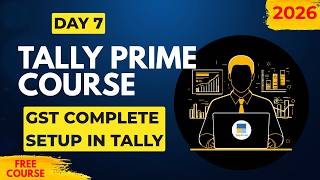 Tally Prime GST Complete Setup Tutorial | HSN Code, GST Ledger &amp; GSTR Summary | Day 7