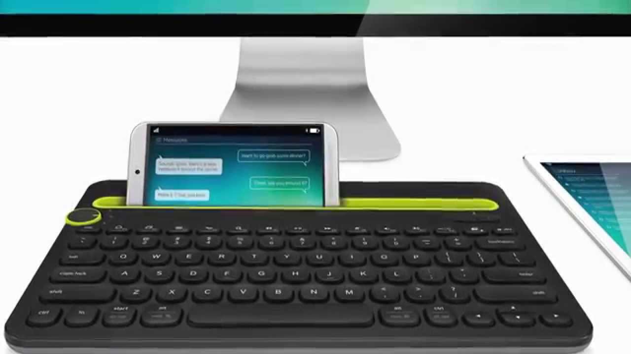 First Setup Of The Logitech K480 Multi Device Keyboard Youtube