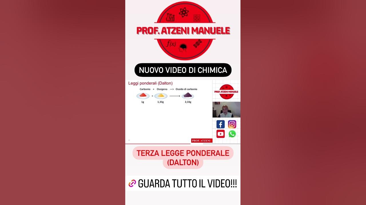 Cosa Dice La Legge Di Dalton Nuovo video di chimica sulla legge di Dalton!!! #chemistry #math - YouTube