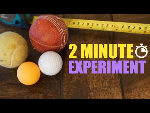 2 MINUTE EXPERIMENT - Ball Bounce!