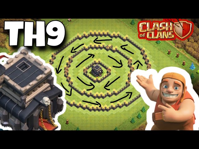 Super Price Drop / Simple Th9 Base / Good For War / Good Value |LEVEL  76|Heroes 16/13|Android & IOS |Delivery Instant #V206