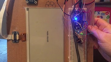 ESP32 7.5" ePaper Display with ADXL345 Accelerometer