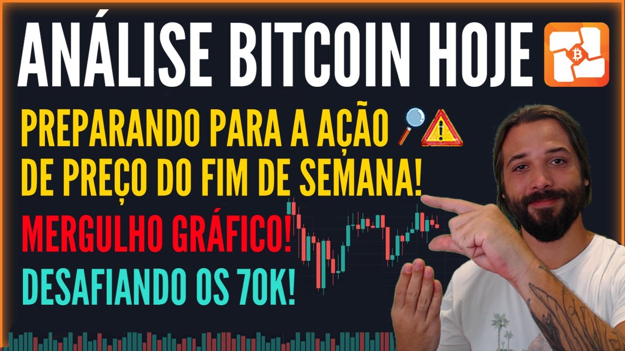 🚨🔎 ANÁLISE BITCOIN HOJE: DESAFIANDO OS 70K E PREPARANDO PARA A AÇÃO DE  PREÇO DO FIM DE SEMANA!