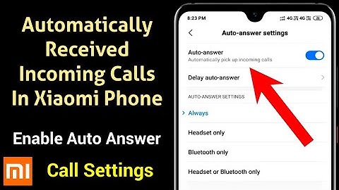 How To Turn On Auto Answer Call In Redmi Phone | Automatically Pickup Incoming Calls | Call Settings