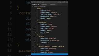 create a animation of pacman by using html and CSS#shorts😍😍
