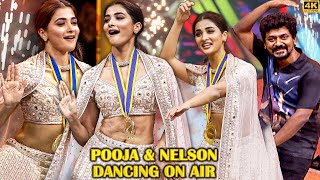 Pooja Hegde🔥Drop Dead Gorgeous😍Dances with Nelson for the Sensational Butta Bomma on the Floor🤩