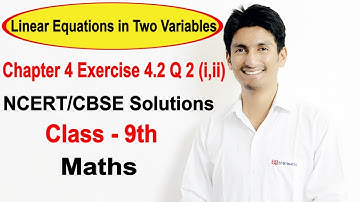chapter 4 Linear Equations in Two Variables class 9 maths ncert solutions | Exercise 4.2 q 2 (i,ii)