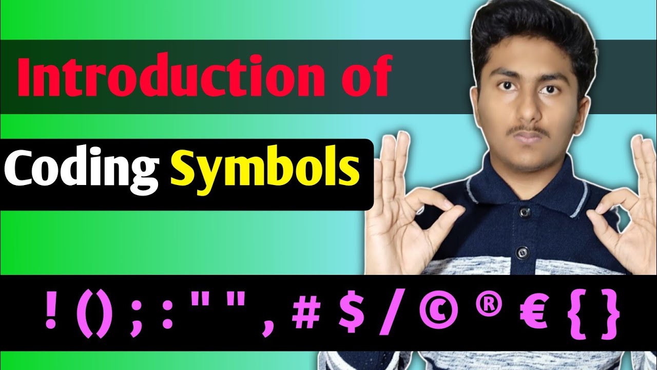 Coding Realted All Symbol Introduction Coding Symbols Name चिन्हों