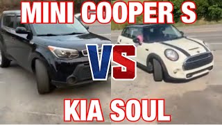MINI Cooper S Vs KIA Soul!