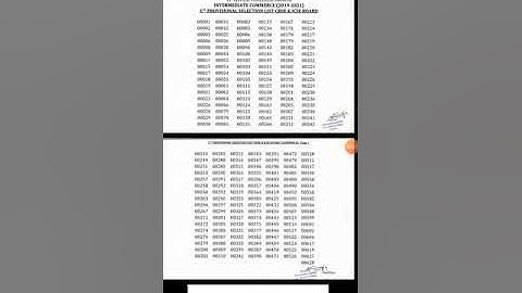 Commerce selected student list // st Xavier college ICOM result list of selected student //Xavier 11