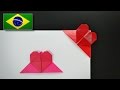 Origami: Marca Página de Coração - Instruções em Português BR