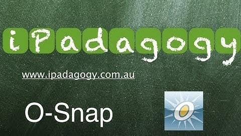 iPadagogy - App Review - O Snap Part 1 Tutorial
