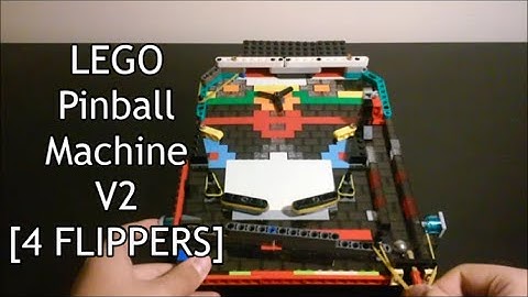 LEGO Pinball Machine V2 [4 FLIPPERS] With Mechanism