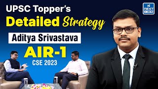 Aditya Srivastava Rank 1 IAS Topper : Detailed Strategy for UPSC Civil Services Examination