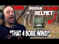 Vet Reacts *That 4 BORE Wins* 4 BORE Rifle vs Russian Titanium Helmet (The Biggest Rifle Ever !!!)