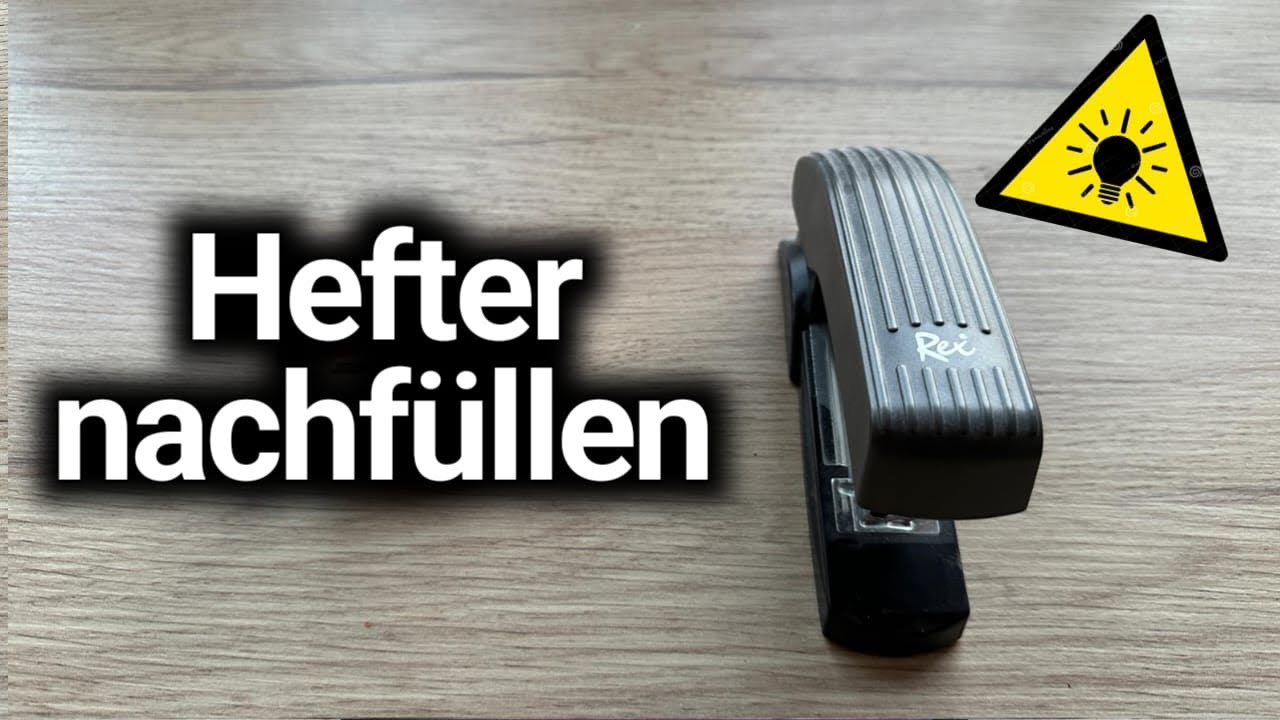 Tacker nachfüllen - Hefter nachfüllen - auffüllen - Anleitung 🖇️ - YouTube