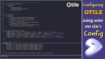 Configuring Qtile using some one else`s original config.