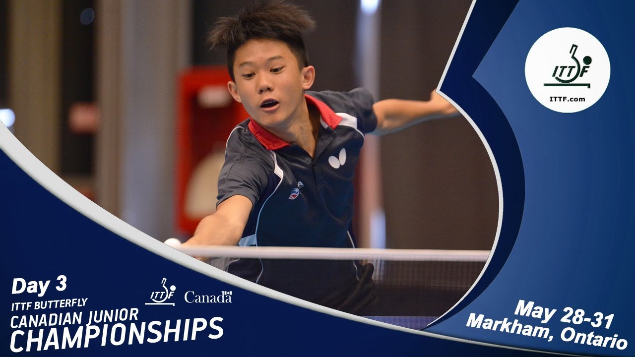 2018 ITTF Butterfly Canadian Junior Open Photo, Results and Live Stream