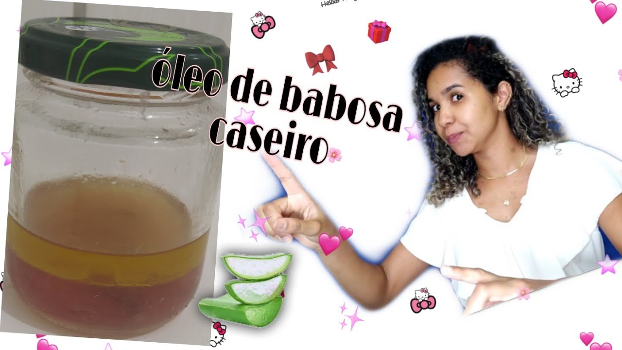 Como fazer óleo de babosa caseiro para o cabelo cacheado - YouTube