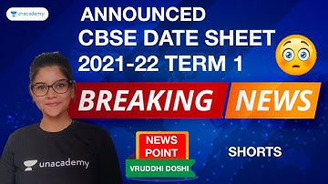 CBSE Date Sheet Class 10 Announced | Term 1 Exam offline होंगे Latest News | Vruddhi Ma