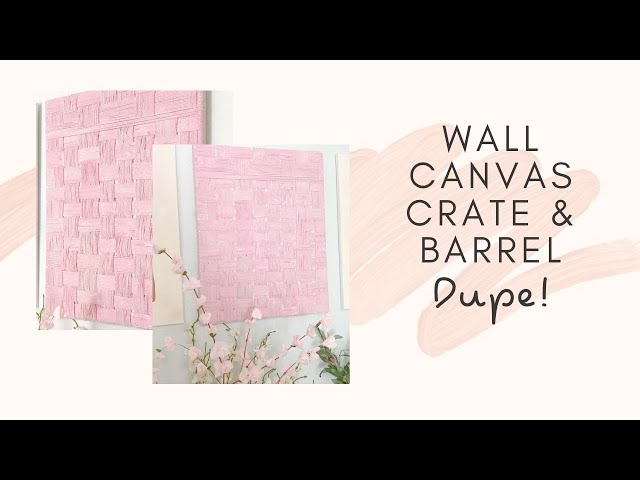 Wall Canvas Crate and Barrel Dupe