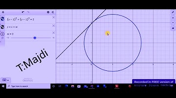 Relative position between a circle and a line