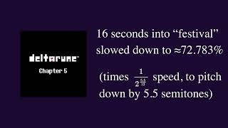 lake chant / festival comparison (deltarune chapter 5 weird route)
