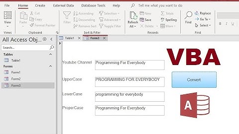 How to Convert  the string to uppercase-LowerCase and Propercase  characters in MS Access VBA