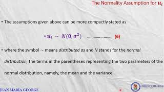 Normality assumption of Ui